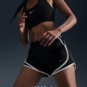 Nike Dri-Fit Women's Black Shorts with White Trim